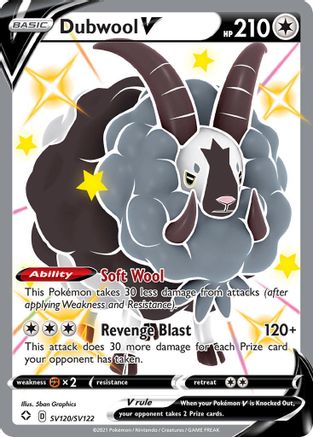 Dubwool V SV120  - Holofoil - Shiny Holo Rare
