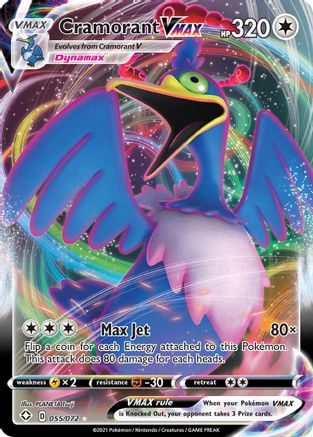 Cramorant VMAX 055  - Holofoil - Ultra Rare