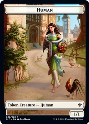 Human // Insect Double-Sided Token (Challenger 2021) (UMP-2 // 7) - Unique and Miscellaneous Promos