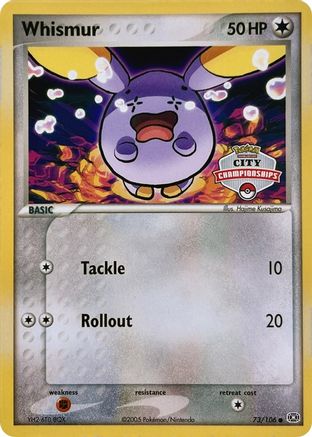 Whismur (City Championships) 073/106  - Promo