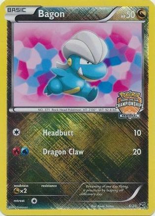 Bagon (6/20) (Championnat Régional) [Noir &amp; Blanc : Dragon Vault] 