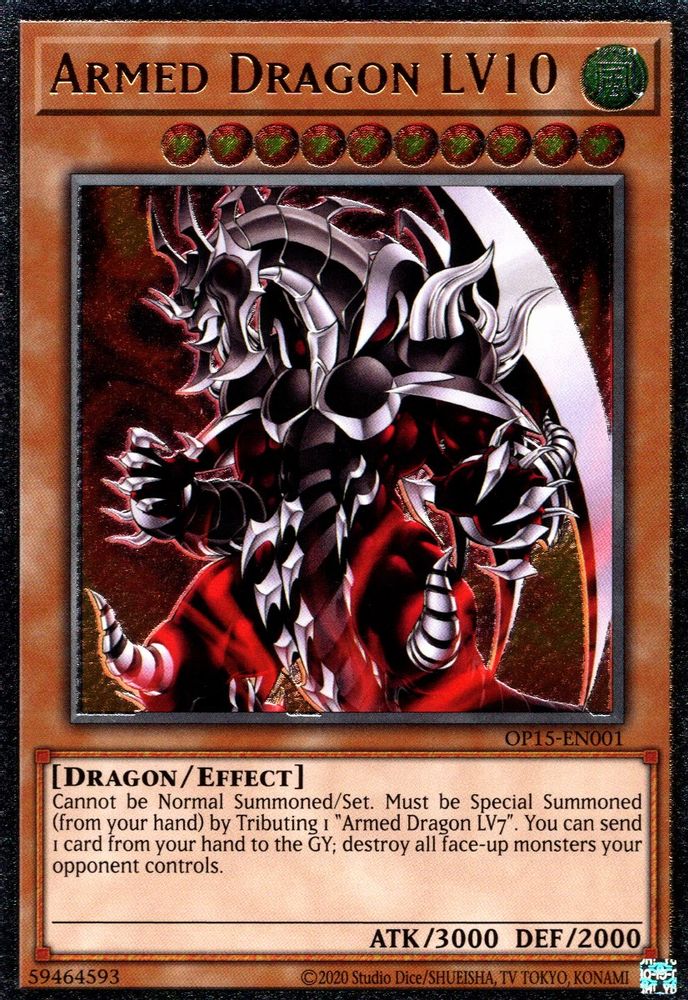 Dragon Armé LV10 [OP15-EN001] Ultimate Rare 