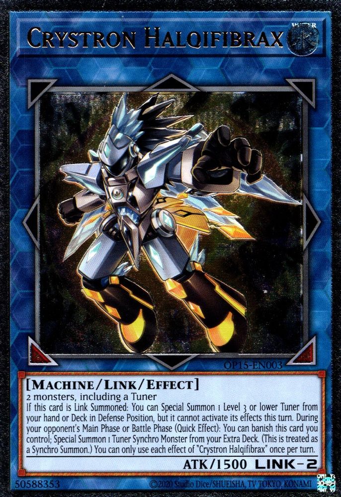 Crystron Halqifibrax [OP15-EN003] Ultime Rare 