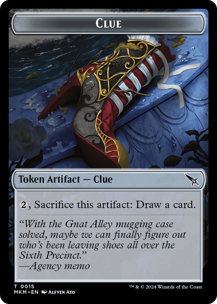 Mécanoptère (0020) // Indice (0015) Jeton double face [Meurtres à Karlov Manor Tokens] 