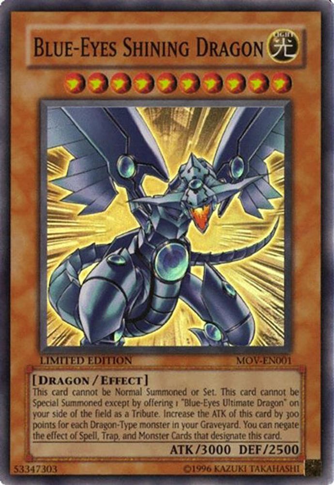Blue-Eyes Shining Dragon (MOV-EN001) - Super Rare