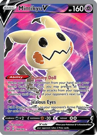 Mimikyu V (Full Art) 148  - Holofoil - Ultra Rare