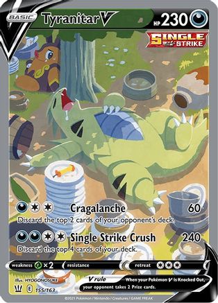 Tyranitar V (155/163) [Épée et bouclier : styles de combat] 