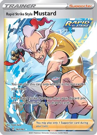 Rapid Strike Style Mustard (Full Art) 162  - Holofoil - Ultra Rare