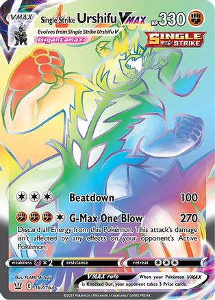 Single Strike Urshifu VMAX (Secret) 167/163  - Holofoil - Secret Rare