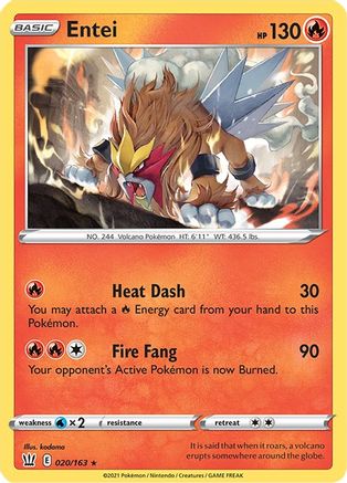 Entei 020  - Holofoil - Holo Rare