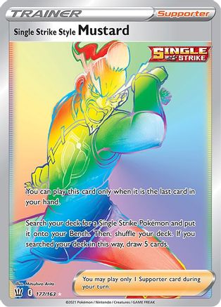Single Strike Style Mustard (Secret)/163  - Holofoil - Secret Rare