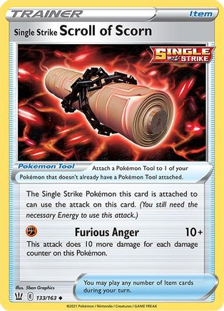 Single Strike Scroll of Scorn 133  - Uncommon