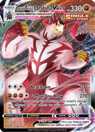 Single Strike Urshifu VMAX 086  - Holofoil - Ultra Rare