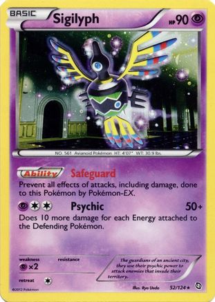 Sigilyph - 52/124 (Cosmos Holo)/124  - Holofoil - Promo
