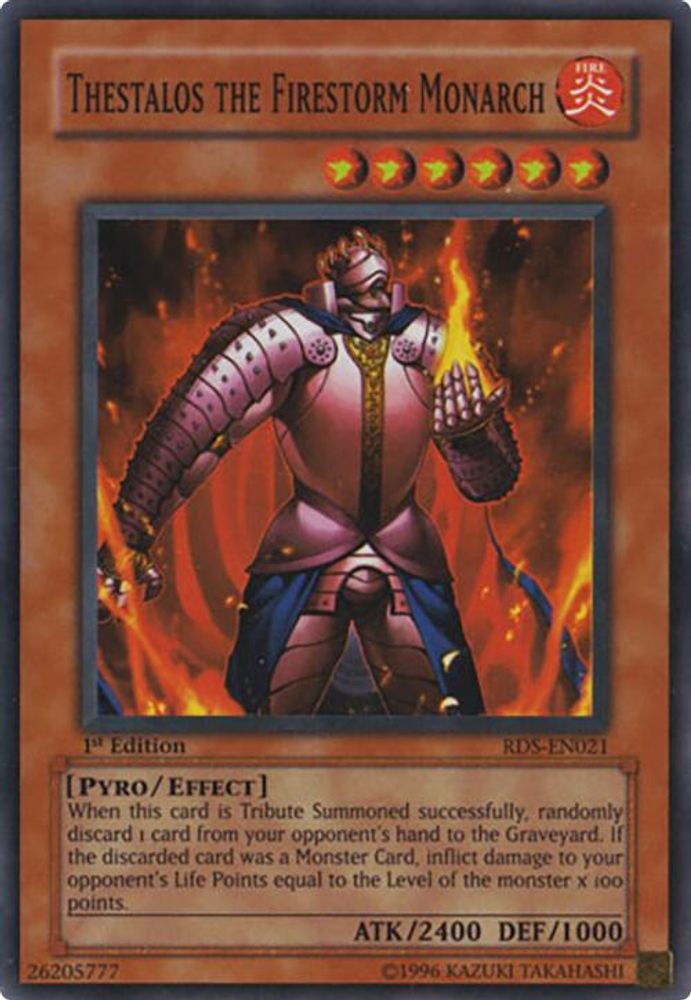 Thestalos the Firestorm Monarch (RDS-EN021) - Super Rare