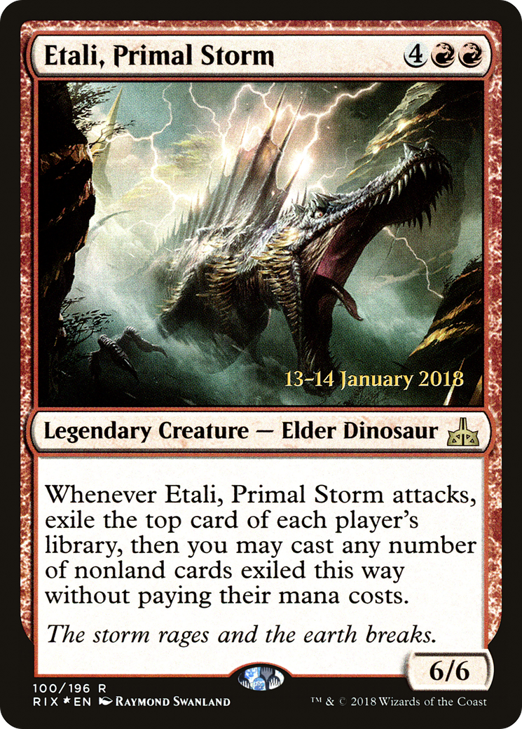 Etali, Primal Storm (RIX) (PRE-100) - Rivals of Ixalan Promos Foil