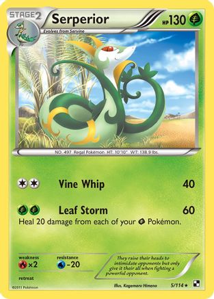 Serperior - 5/114 (Green Tornado Theme Deck Exclusive)/114  - Rare