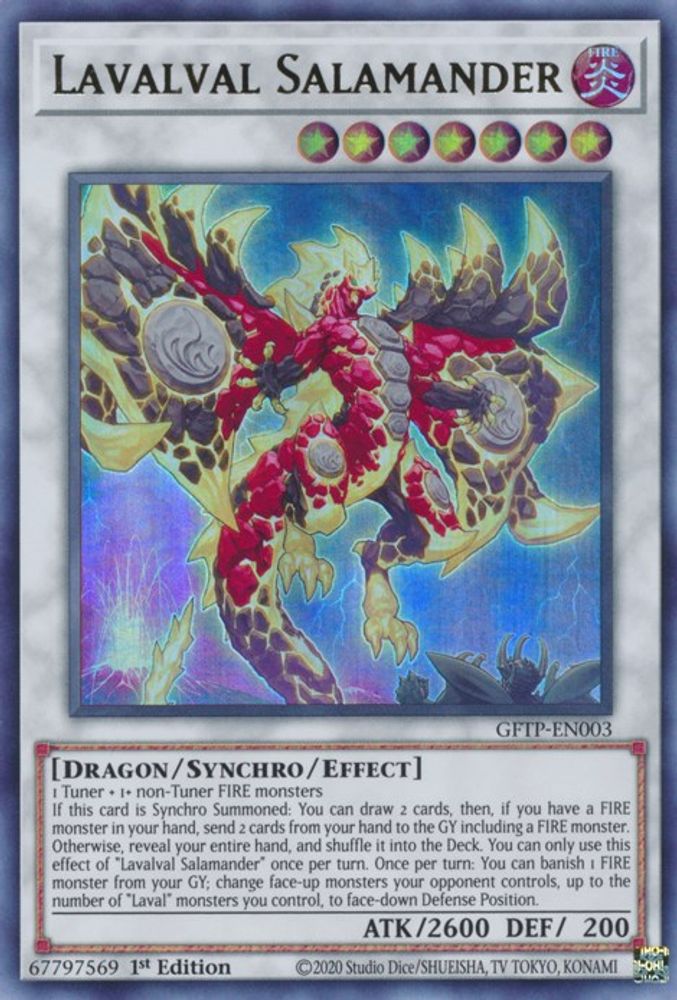 Lavalval Salamander (GFTP-EN003) - Ultra Rare