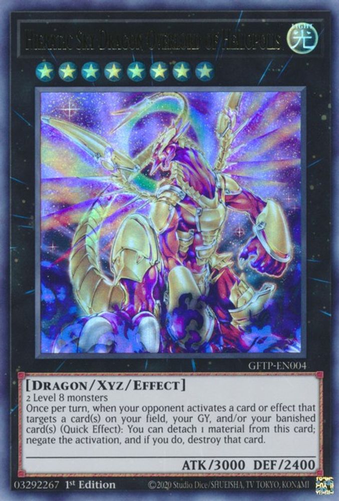 Dragon céleste hiératique Overlord d'Héliopolis [GFTP-EN004] Ultra Rare 
