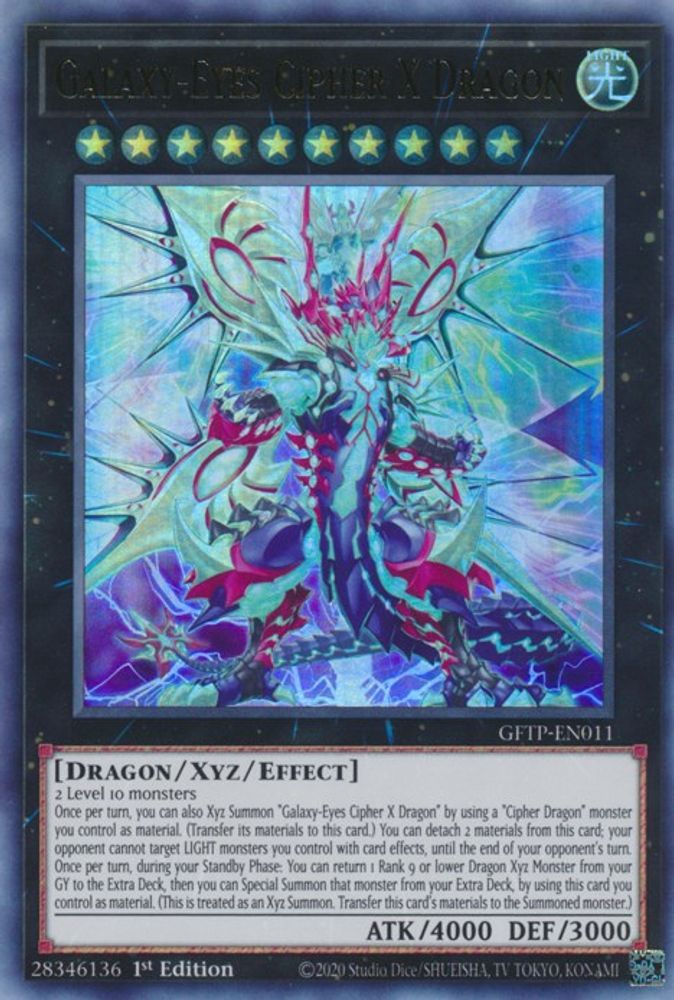 Dragon Cipher X aux Yeux Galactiques [GFTP-EN011] Ultra Rare 
