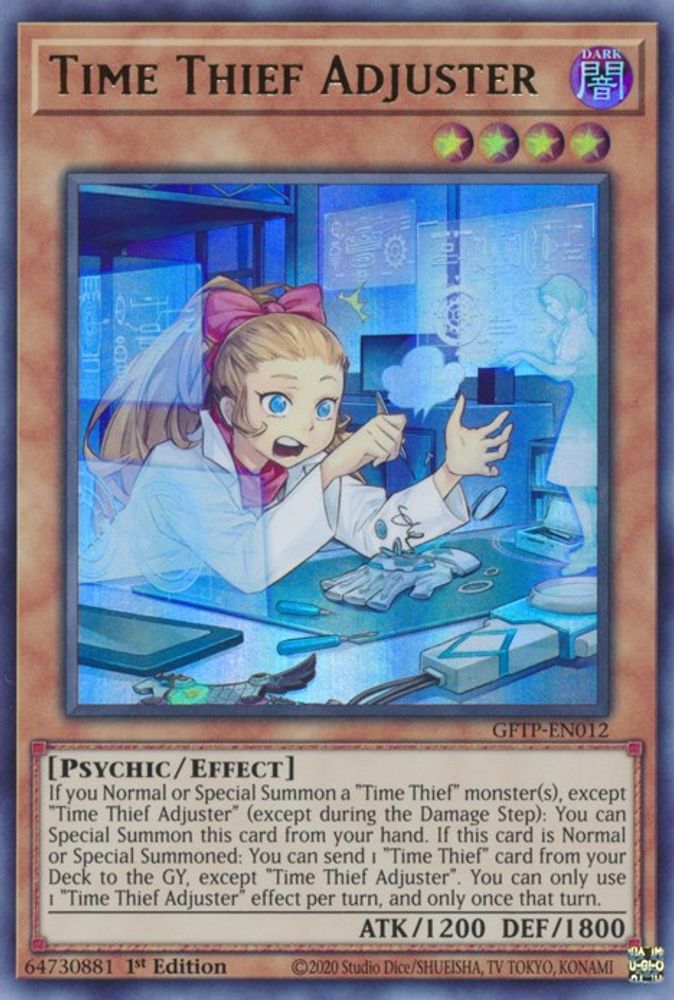 Time Thief Adjuster (GFTP-EN012) - Ultra Rare