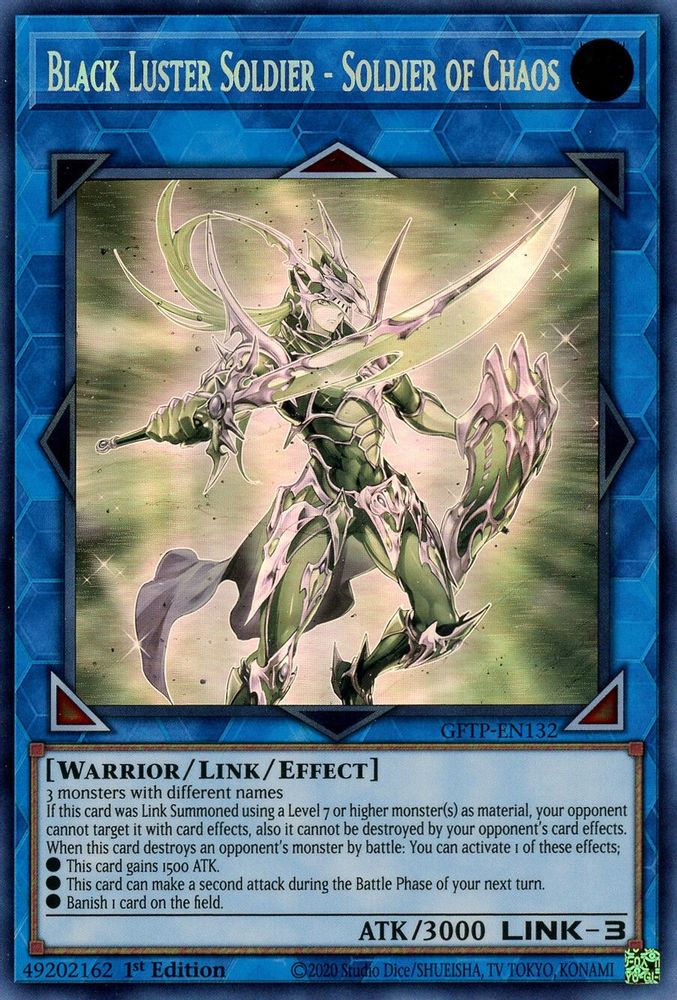 Black Luster Soldier - Soldier of Chaos (Ghost Rare) (GFTP-EN132) - Ghost Rare