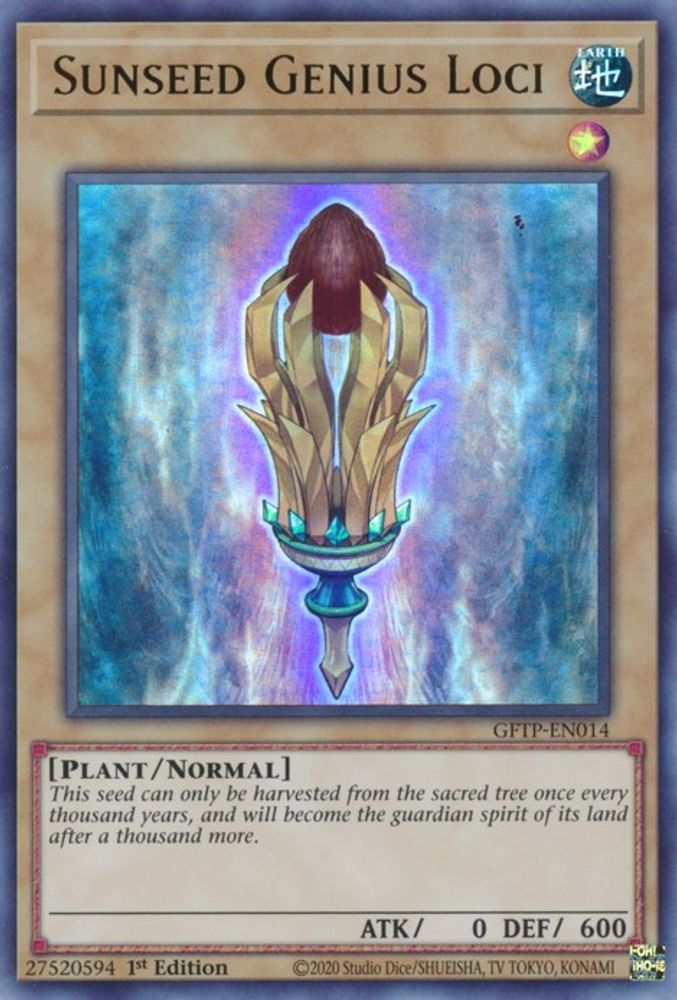 Sunseed Genius Loci (GFTP-EN014) - Ultra Rare