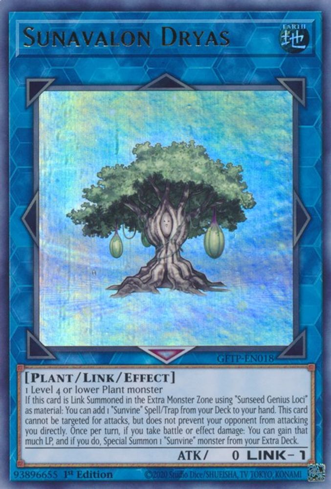 Sunavalon Dryas (GFTP-EN018) - Ultra Rare