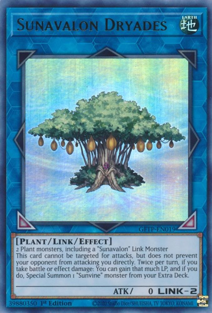 Sunavalon Dryades (GFTP-EN019) - Ultra Rare