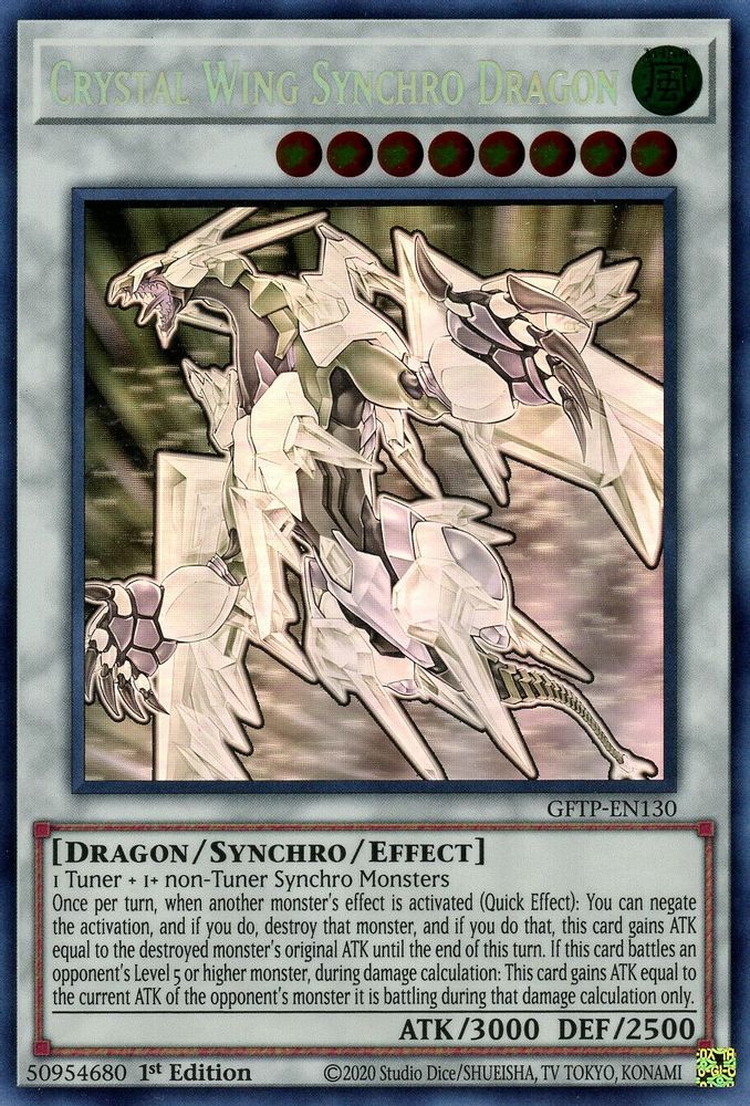 Crystal Wing Synchro Dragon (Ghost Rare) (GFTP-EN130) - Ghost Rare