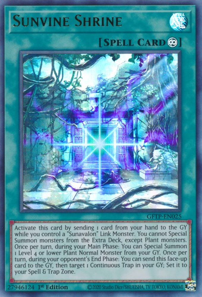 Sunvine Shrine (GFTP-EN025) - Ultra Rare
