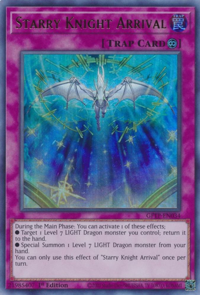 Starry Knight Arrival (GFTP-EN034) - Ultra Rare