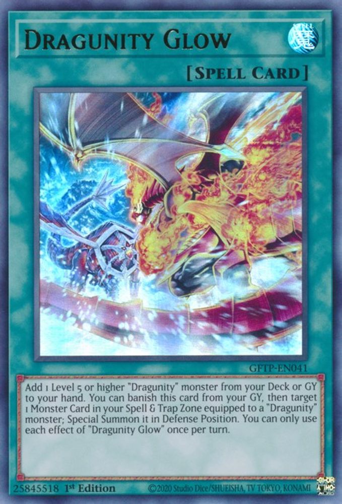 Dragunity Glow (GFTP-EN041) - Ultra Rare