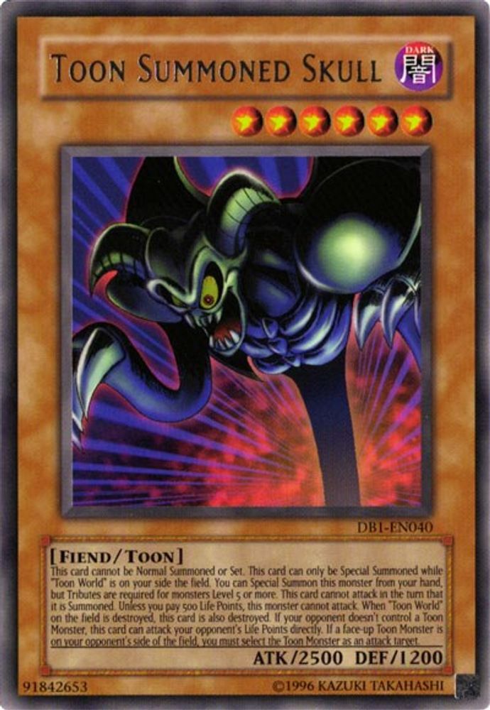 Toon Summoned Skull (DB1-EN040) - Rare