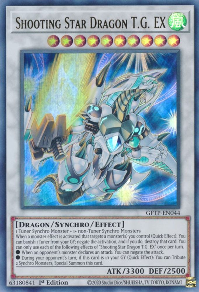 Shooting Star Dragon T.G. EX (GFTP-EN044) - Ultra Rare