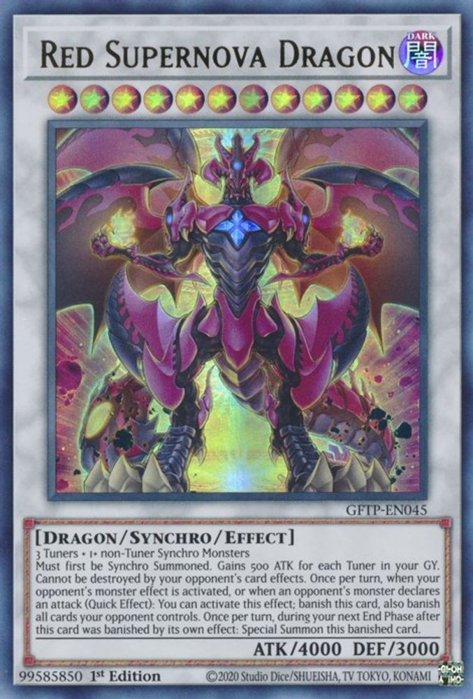 Dragon Supernova Rouge [GFTP-EN045] Ultra Rare 
