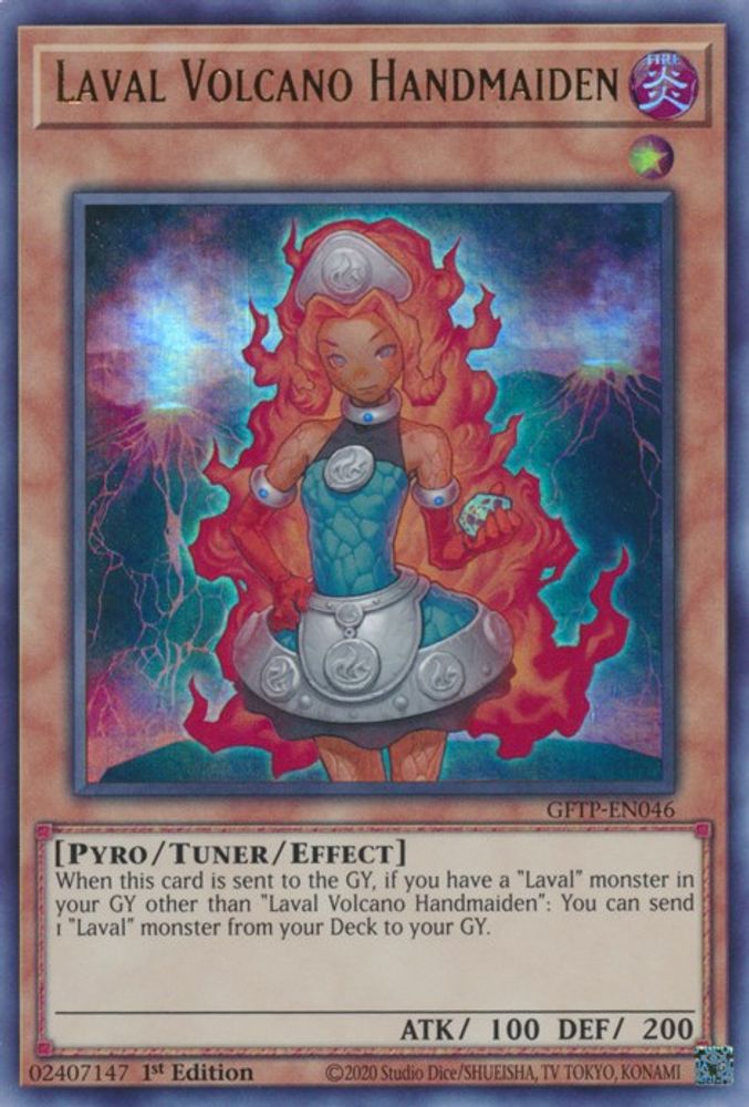 Laval Volcano Handmaiden (GFTP-EN046) - Ultra Rare