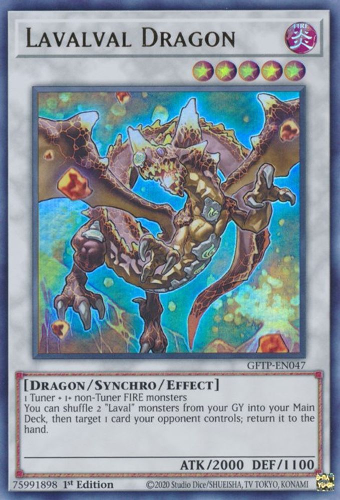 Lavalval Dragon (GFTP-EN047) - Ultra Rare