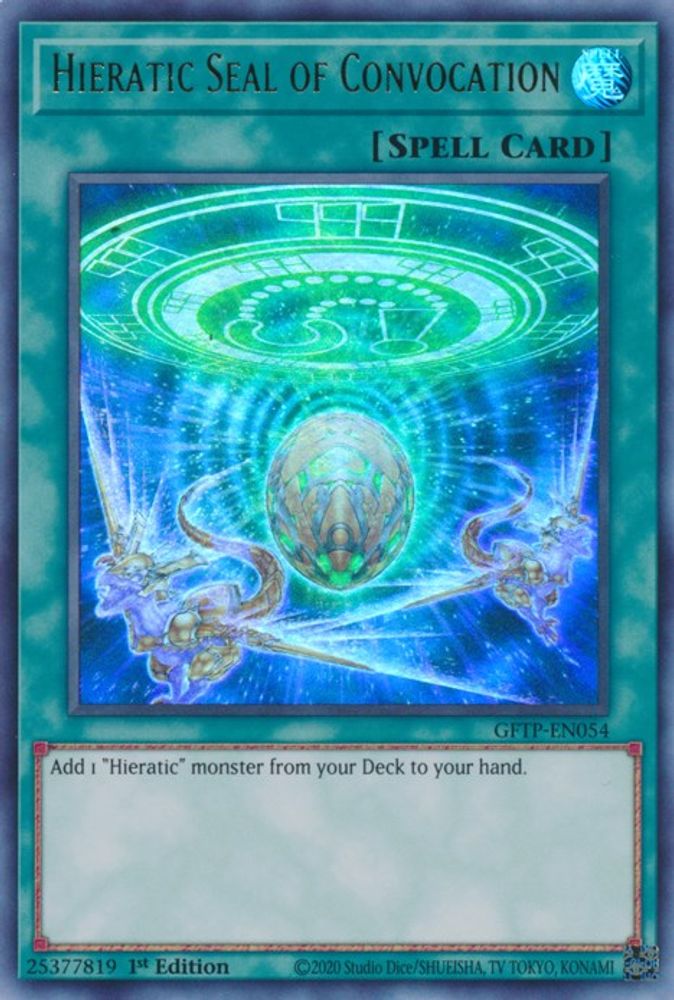 Hieratic Seal of Convocation (GFTP-EN054) - Ultra Rare