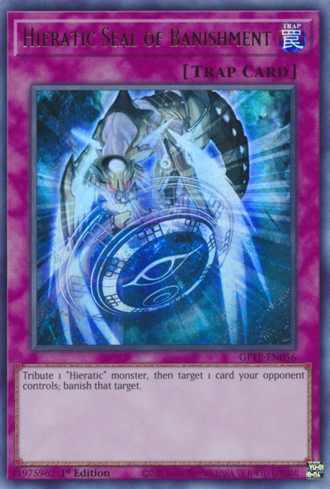 Sceau hiératique de bannissement [GFTP-EN056] Ultra Rare 