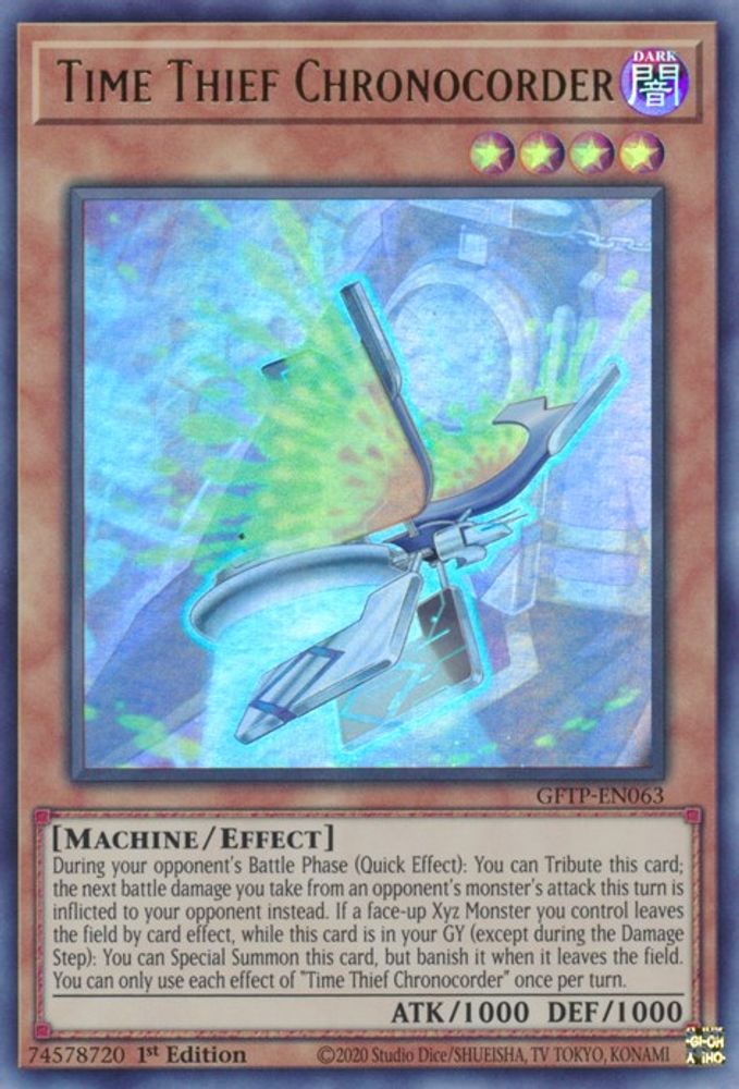 Time Thief Chronocorder (GFTP-EN063) - Ultra Rare