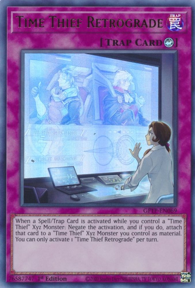 Time Thief Retrograde (GFTP-EN069) - Ultra Rare