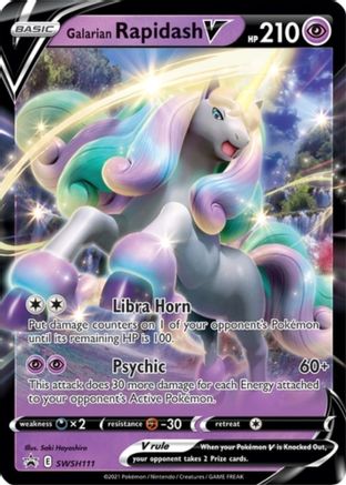 Galarian Rapidash V SWSH111  - Holofoil - Promo