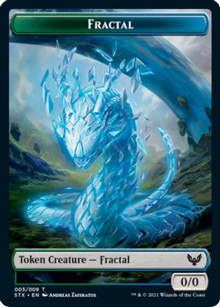 Fractal Token (STX-003) - Strixhaven: School of Mages