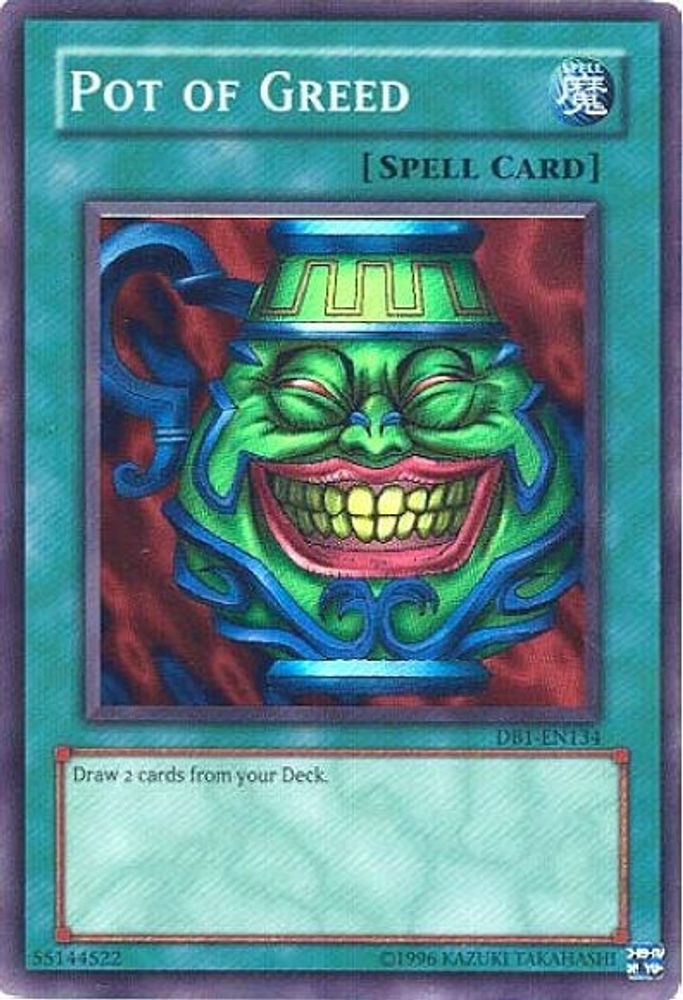 Pot of Greed (DB1-EN134) - Super Rare