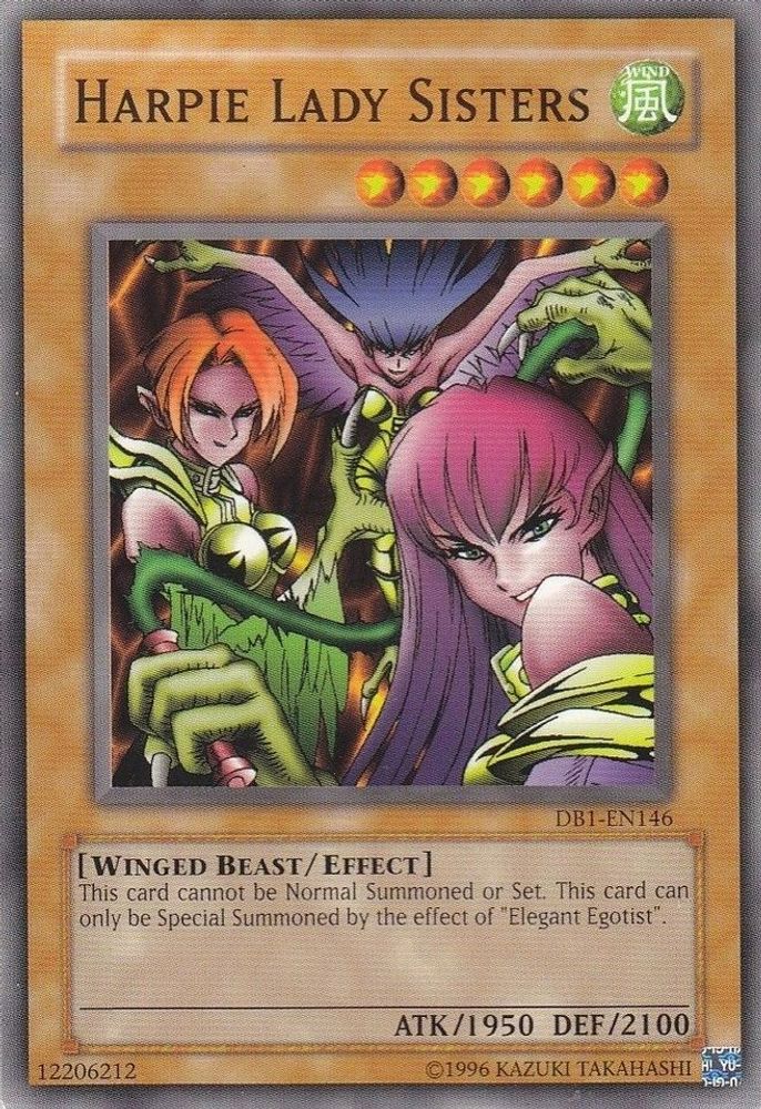 Harpie Lady Sisters (DB1-EN146) - Common