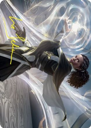Clever Lumimancer Art Card (Gold-Stamped Signature) (ASSTX-002) - Art Series: Strixhaven