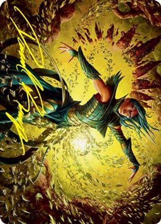 Dragonsguard Elite Art Card (16/81) (Gold-Stamped Signature) (ASSTX-016) - Art Series: Strixhaven