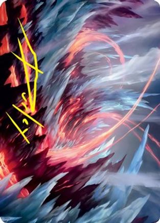 Frostboil Snarl Art Card (Gold-Stamped Signature) (ASSTX-047) - Art Series: Strixhaven