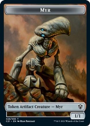Myr // Treasure Double-Sided Token (C21-28 // 7) - Commander 2021
